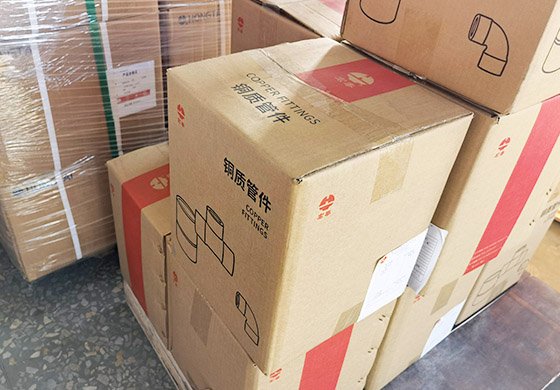 塑料袋和纸箱包装